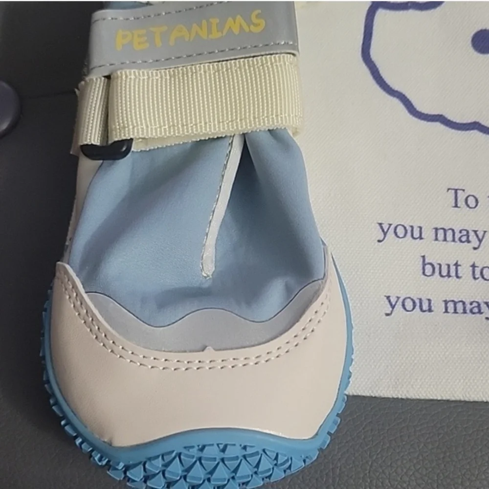 Blue and White Kids Shoes - Picture 2 of 3